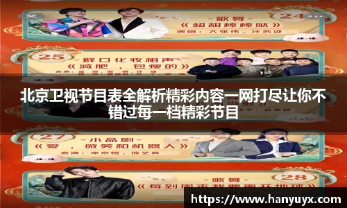 北京卫视节目表全解析精彩内容一网打尽让你不错过每一档精彩节目
